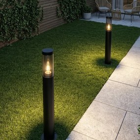 Moderné čierne vonkajšie stojanové svietidlo 80 cm IP44 - Rox