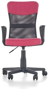 Detská otočná stolička TIMMY růžovočierna