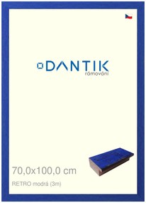 DANTIK rám na obraz 70x100 | RETRO modrá (Plexi Čiré)