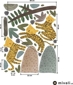 Samolepky na stenu - Tigre
