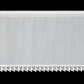 KRÁTKA ZÁCLONA NA PÁSKE MARTINA 150X70 CM BIELA