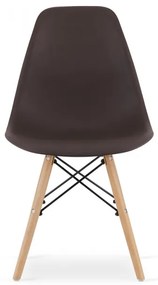 Set dvoch jedálenských stoličiek OSAKA káva (hnedé nohy) 2ks