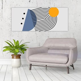 Obraz - Minimalistická abstrakcia N⁰2 (120x50 cm)