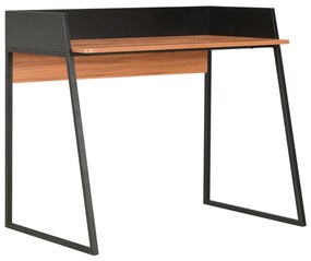 vidaXL Stôl čierny a hnedý 90x60x88 cm