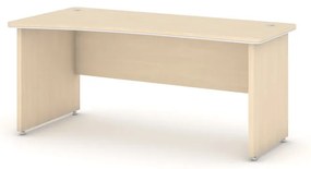 Rohový kancelársky písací stôl ARRISTO LUX, 180x90 cm, ľavý, breza