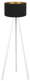 Brilagi - Stojacia lampa VELVET 1xE27/60W/230V biela/čierna