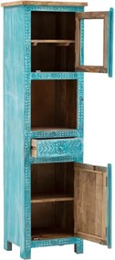 furniture-nabytek.cz - Masívna kúpeľňová skrinka Santa Cruz, modrá, Holz - Mango