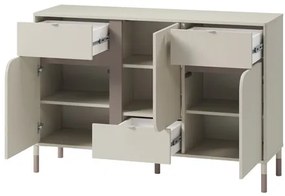 Komoda 3D3S Harmony HR-06, Farby: kašmír/kašmír + hnedá