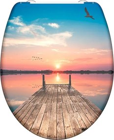 Eisl Sanitär WC sedátko Duroplast Soft Close Sunset Sky 82378