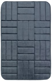 BO-MA koberce Protišmyková kúpeľňová predložka 3D 667 dark grey - 50x40 cm