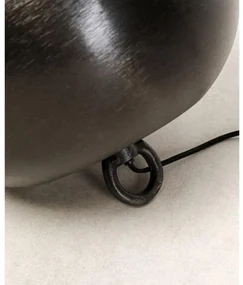 Apollon stojacia lampa čierna Ø35 cm