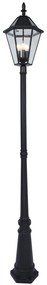 LUTEC 6951301189 LONDON solárne svietidlo/záhradný stĺpik 3xE12 6W IP44 čierna matná