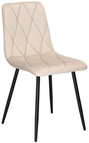 Jedálenská stolička MADISON zamatová, béžová