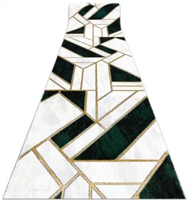 Behúň EMERALD exkluzívne 1015 glamour, štýlový mramor, geometrický zelené / zlato Veľkosť: 120 cm