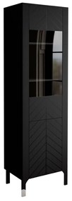 PRESKLENÁ VITRÍNA SALOME ČIERNA 60 cm