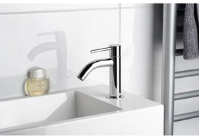 Umývadlový ventil v lesklej striebornej farbe Small – Sapho