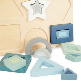 Bieco - Drevené vkladacie puzzle - tvary