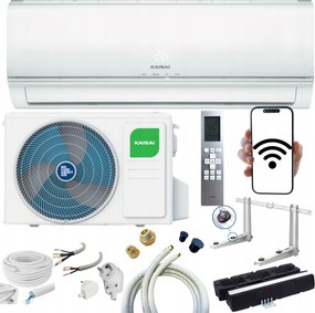 Nástenná klimatizácia Kaisai Eco 5,3 kW 50 m2 Wifi Ohrievač Sada Na Montáž