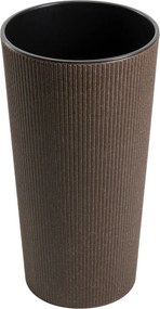 PLASTOVÝ KVETINÁČ URBANIKA ECO 46,5X25,5 CM TMAVOHNEDÁ