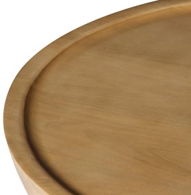 Konferenční stolek Arvika 70 cm mangové dřevo dub pískový