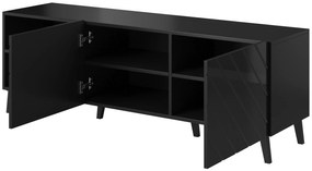 Cama Čierny TV stolík Abeto 2D