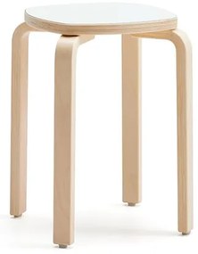 Detská stolička VIDE, laminát - biela, výška 460 mm