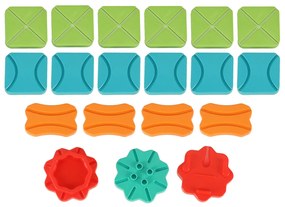 KIK Puzzle desková hra bludiště překážková dráha 28 el.
