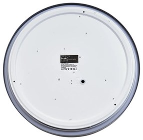 Moderné stropné svietidlo sivé s bielou farbou 38 cm vrátane LED stmievateľné RGB - Kanton