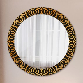Okrúhle ozdobné zrkadlo Zlatá mandala fi 70 cm