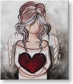 Maľovaný obraz na stenu ANJEL 1 dielny YOBFB563E1