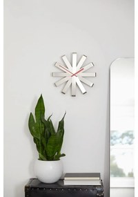 Umbra Nástenné hodiny RIBBON 30 cm oceľové