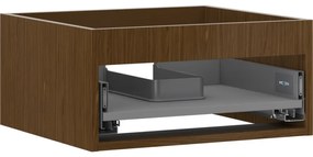 Mexen Box-A, závesná skrinka 50 cm, 1 zásuvka, orech, 91AX0-0500-235-1-86
