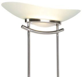 Moderná stojaca lampa oceľ vrátane LED a stmievača - Lexus