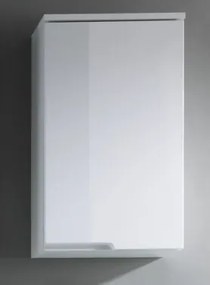 Kúpeľňová závesná skrinka Spice, lesklá biela%