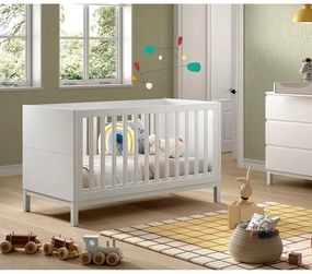 Biela postieľka z borovicového dreva 70x140 cm Eva – Vipack