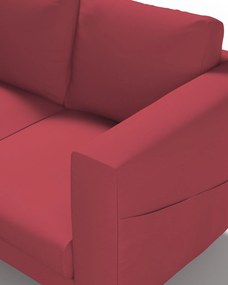 Poťah na sedačku Norsborg (pre 2 osoby) farba produktu červená látka zapletaná