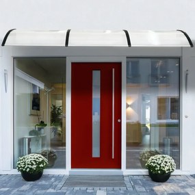 ModernHome Strieška nad dvere 100x80 cm strešná krytina polykarbonát 100x80 cm