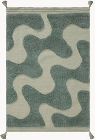 Ručne tkaný bavlnený koberec's reliéfnou štruktúrou Muriel