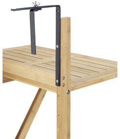 Wenko Závesný balkónový stolík z bambusu Waikiki, 64 x  44 x 65 cm