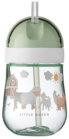 Tritánový detský hrnček v bielej a svetlozelenej farbe 300 ml Little farm – Mepal