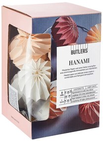 HANAMI LED Svetelná reťaz lampióny 8 svetiel - ružová