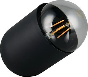 Čierna kovová stolová lampa (výška 13,5 cm) Nara – Reality