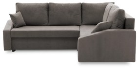 Rohová rozkladacia sedacia súprava GRANDE PLUS - color mikro Pravá Sivá