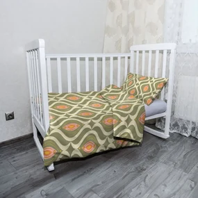 Sablio Mikroplyšové detské obliečky do postieľky Retro ornament - 130x90 / 40x60