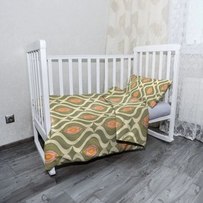 Sablio Mikroplyšové detské obliečky do postieľky Retro ornament - 130x90 / 40x60