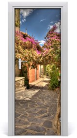 Fototapeta samolepiace dvere francúzskej uličky 95x205 cm