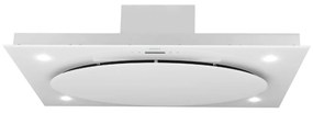 Klarstein Secret Service, digestor, 110 cm, stropný, 800 m³/h, sklo, LED, biely