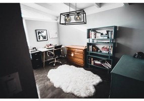 Závesné svietidlo Haga Cage, 2x grafitové sklenené tienidlo v kovovom ráme