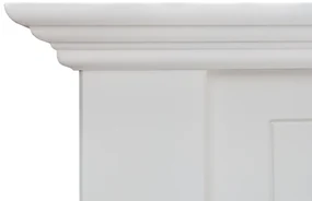 PROXIMA.store - Masívna rustikálna posteľ + zásuvka - BELLUNO ELEGANTE ROZMER: pre matrac 180 x 200 cm, FARBA: biela