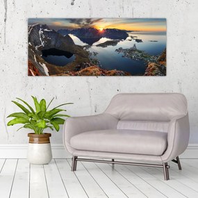 Obraz - Horská krajina, Nórsko (120x50 cm)